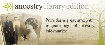 Ancestry Library edition Logo with embedded link