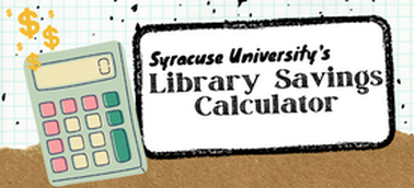 Library Savings Calculator Graphic that is button to the calculator