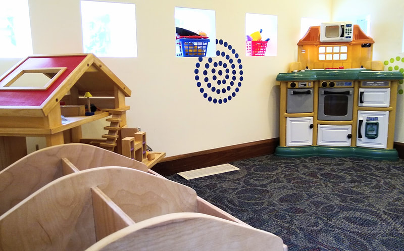 The children's department's playroom.