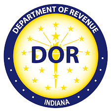 Indiana Department of Revenue Logo, Click to go to Website