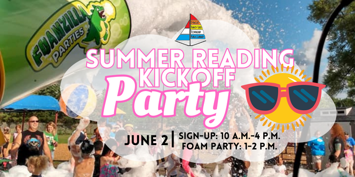 Summer Reading Kickoff Party Text Graphic